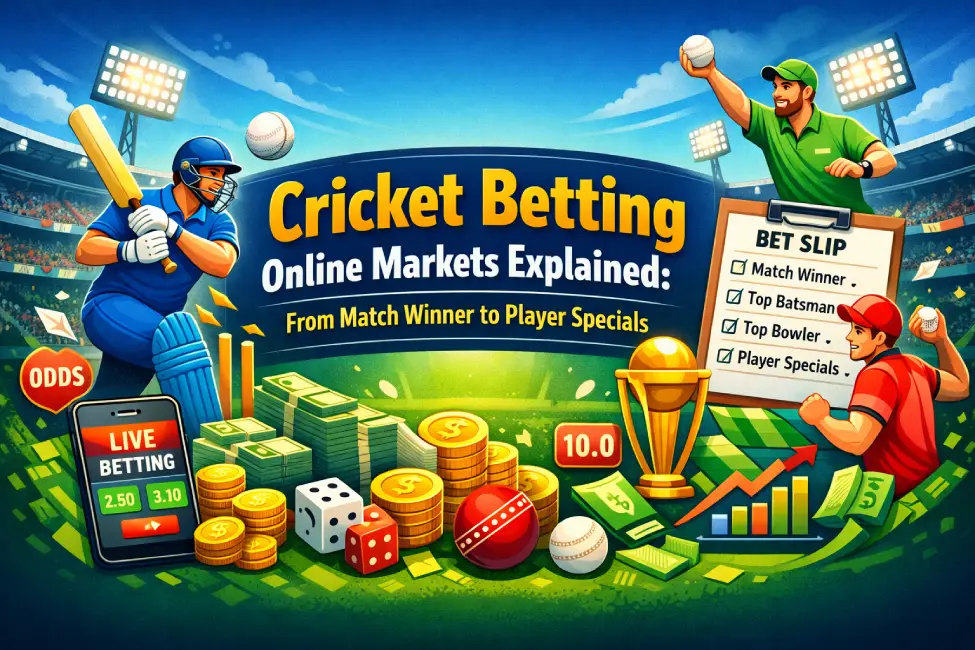 Cricket Betting Online Markets Explained: From Match Winner to Player Specials