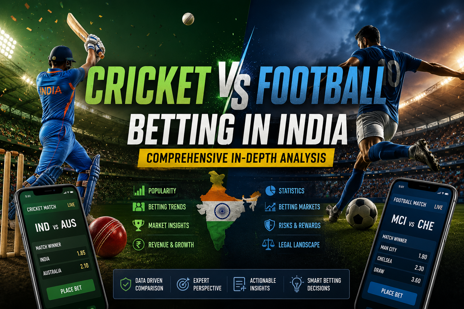 CRICKET VS FOOTBALL BETTING IN INDIA