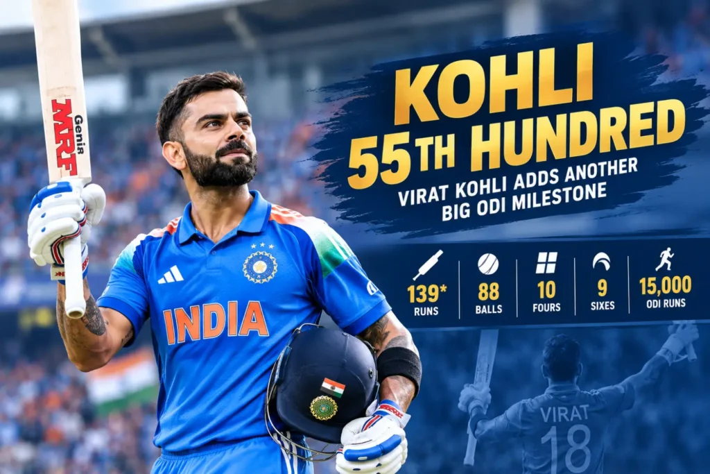 Kohli 55th Hundred